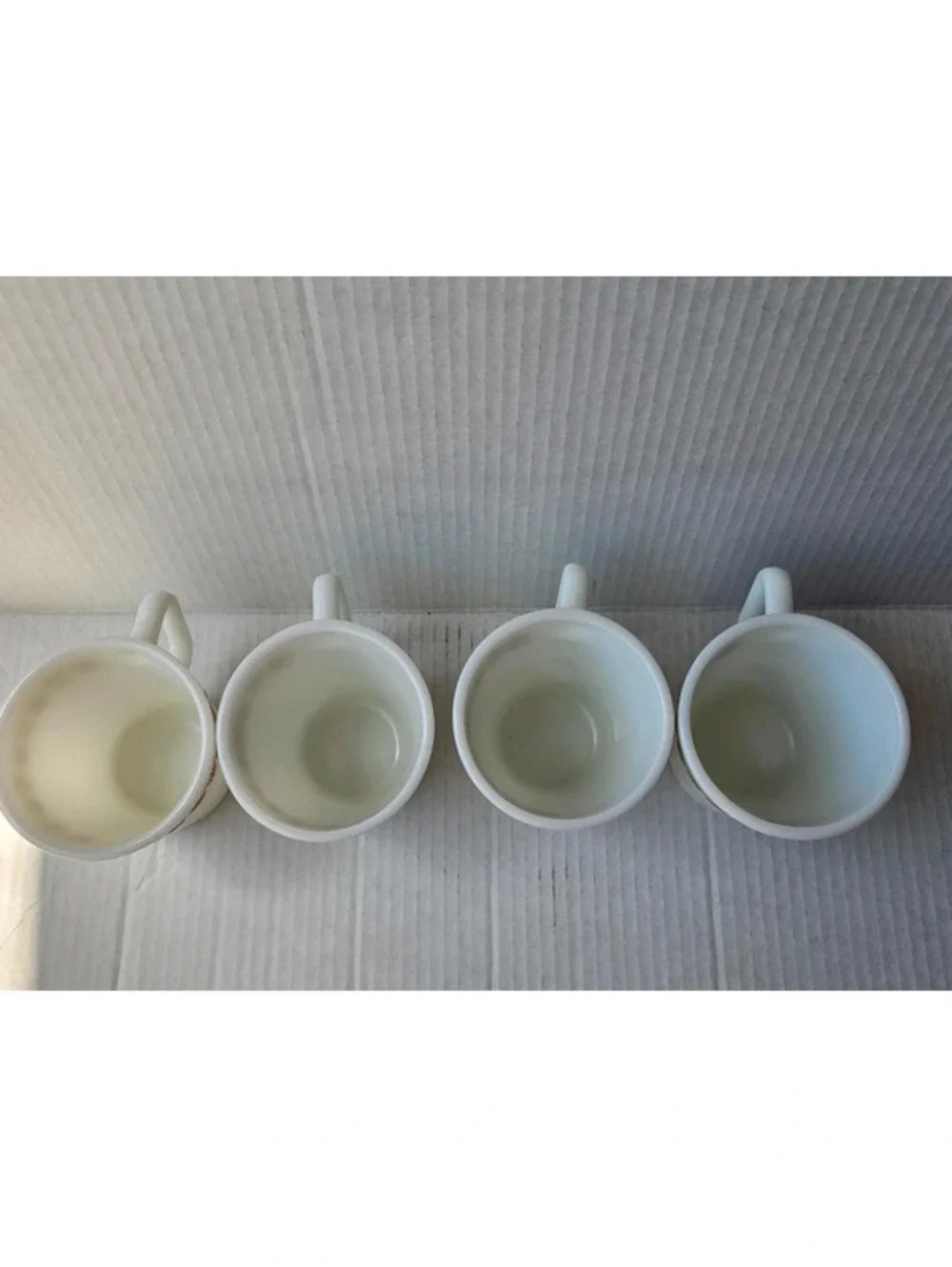 4 Vintage Pyrex butterfly gold mugs corning coffee cups MCM cottagecore